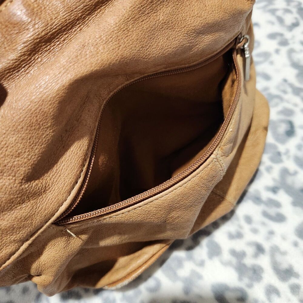 Frankie Johnnie Leather Handbag Size 12x8x5 Brown Shoulder Bag - Picture 16 of 16